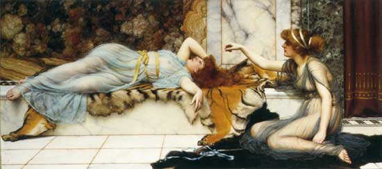 Mischief and Repose, John William Godward