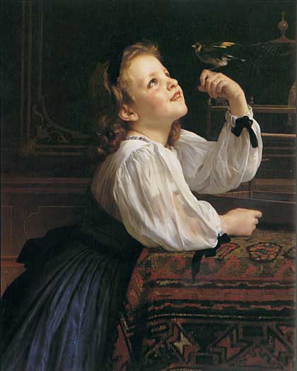 Pet Bird, William-Adolphe Bouguereau