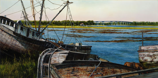 Shrimp Boats, Linda Evanglyn Wallace