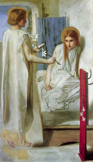 The Annunciation, Dante Gabriel Rossetti