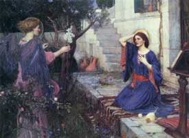 The Annunciation, John William Waterhouse