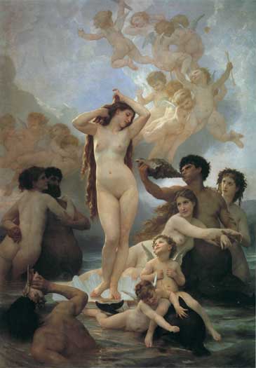 The Birth of Venus, William-Adolphe Bouguereau