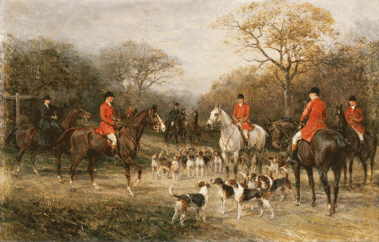 The Meet, Heywood Hardy, canvas