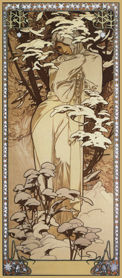 Winter, Alphonse Mucha