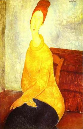 Jeanne Hebuterne In A Yellow Sweater 1918-19