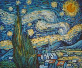Starry Night (1889) van gogh paintings - van gogh art