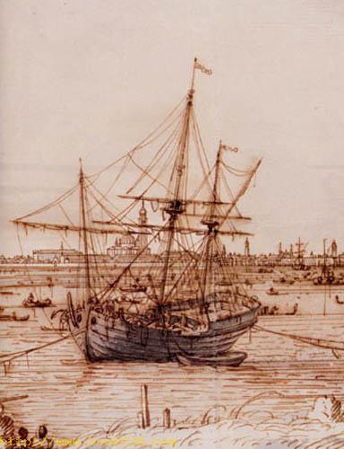 A Barque, detail