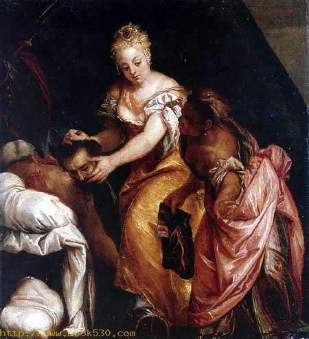 Judith with the head of the Holofernes