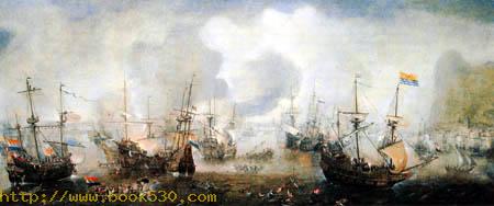 Naval battle near Gibraltar