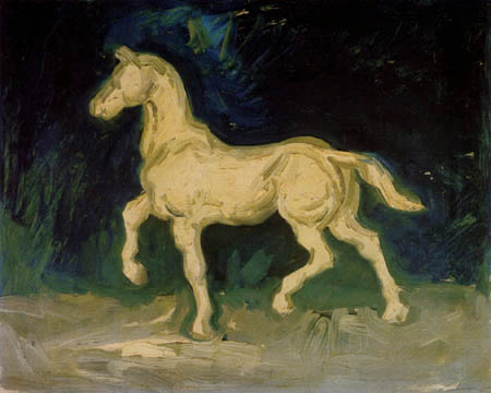 Plaster figure of a horse