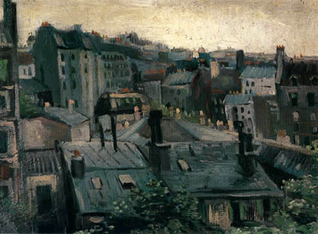 View of roofs of Paris