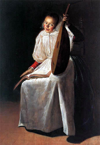 Girl with Lute