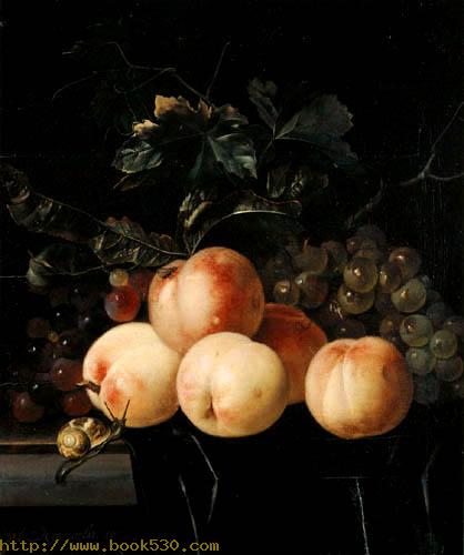 Peaches and grapes