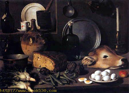 Still life with Calf head