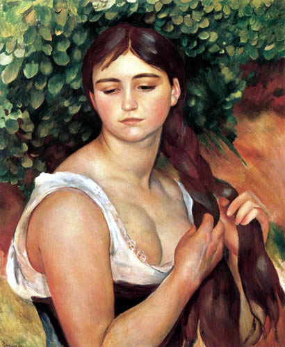 Suzanne Valadon flicht ihr Haar