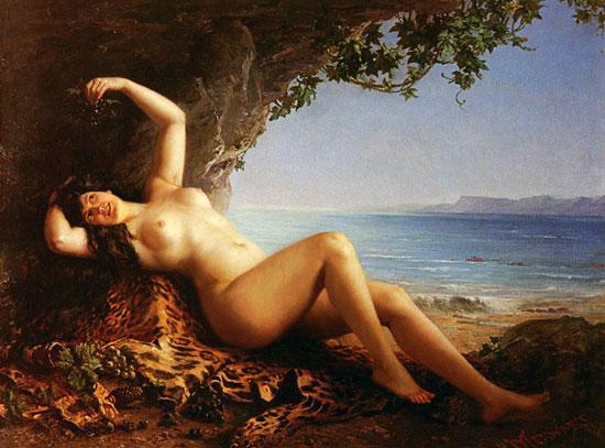 Bacchante with Grapes