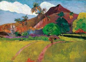 Tahitian Landscape Oil Painting
