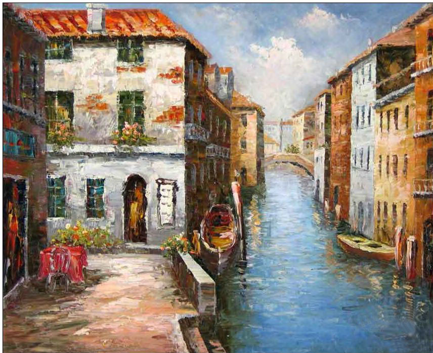 Venice oil painting