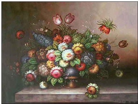 Floral oil painting