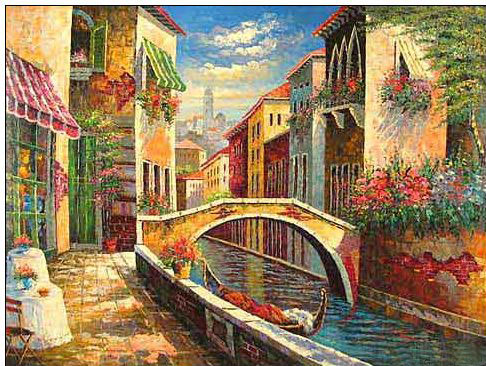 Venice oil painting