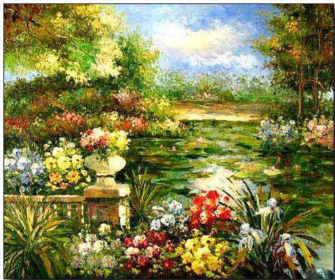 Landscape oil painting