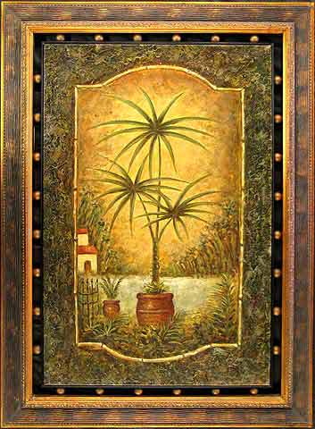 Palm oil painting