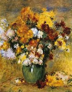 Bouquet De Chrysanthemes Oil Painting