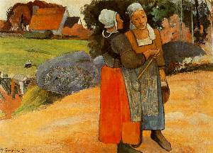 Breton Peasant Women Oil Painting