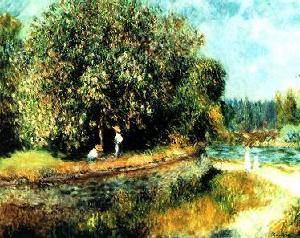 Chestnut Tree In Bloom Pierre Auguste Renoir Oil Painting