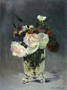 Flowers In A Crystal Vase Oil Painting