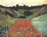 Poppy Field Near Giverny Oil Painting