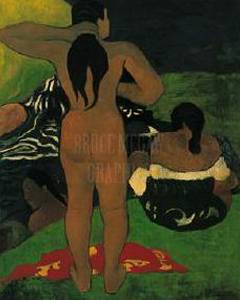 Tahitian Women Bathing Oil Painting