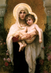 The Madonna of the Roses Adolphe William Bouguereau Oil Painting