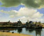 View of Delft Jan Vermeer Oil Painting