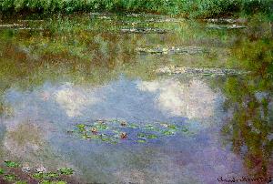 Water Lilies %28The Clouds%29 Oil Painting