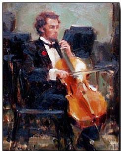 Jazz oil painting