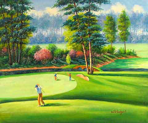 Sport oil painting