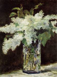 Lilacs In A Vase Oil Painting