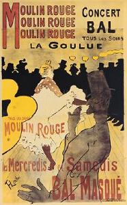 Moulin Rouge La Goulue Henri de Toulouse Lautrec Oil Painting