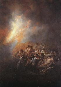 The Fire Francisco Goya Oil Painting