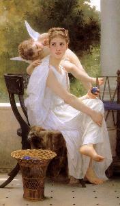 Work Interrupted Adolphe William Bouguereau Oil Painting