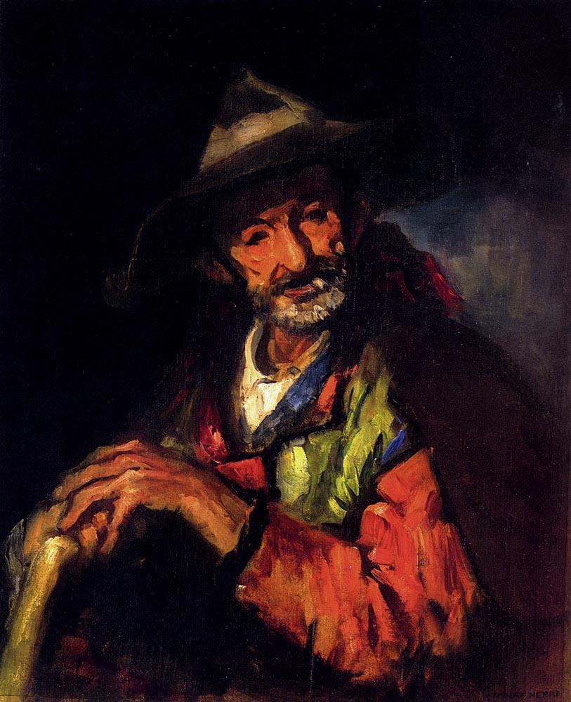Man oil painting