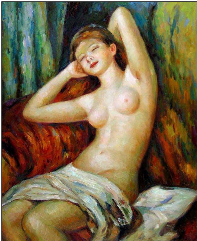 Nude oil painting