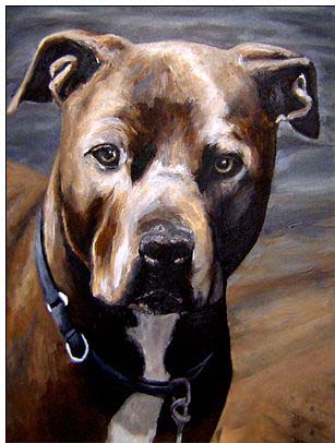 Animal oil painting