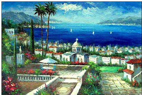 Mediterranean oil painting