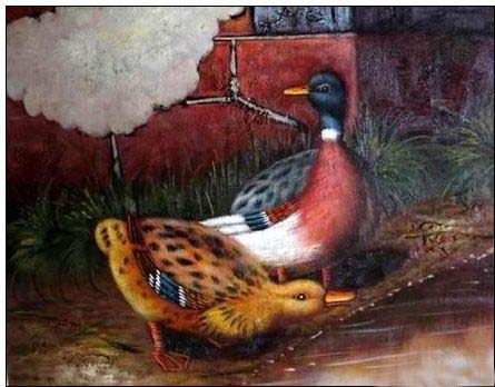 Animal oil painting