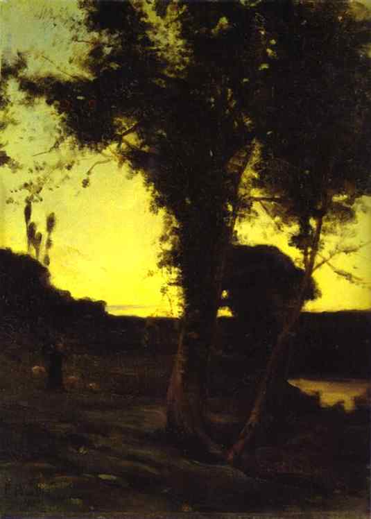 Oil painting:Landscape/Paysage. 1898