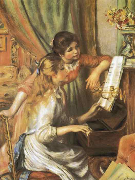 Oil painting for sale:Girls at the Piano, 1892