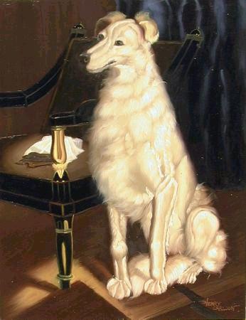 Oil painting for sale:dogs-013