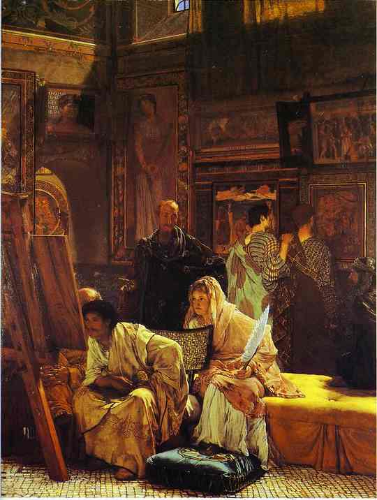 Oil painting:A Picture Gallery. 1874